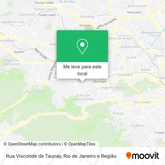Rua Visconde de Taunay mapa