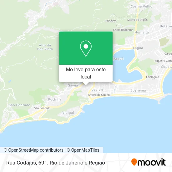 Rua Codajás, 691 mapa