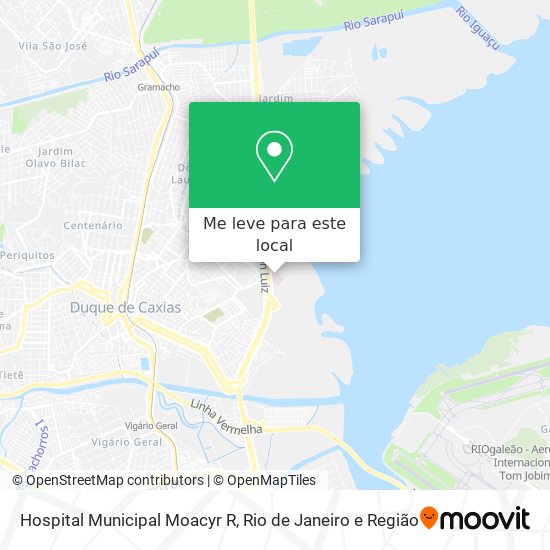 Hospital Municipal Moacyr R mapa