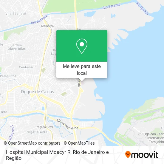 Hospital Municipal Moacyr R mapa