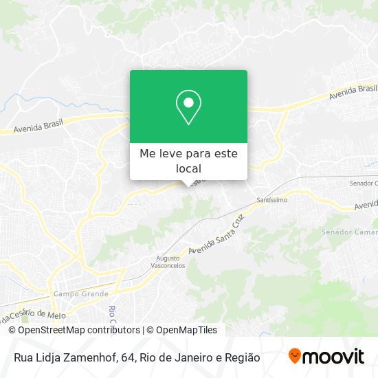 Rua Lidja Zamenhof, 64 mapa