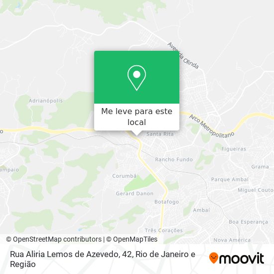 Rua Aliria Lemos de Azevedo, 42 mapa
