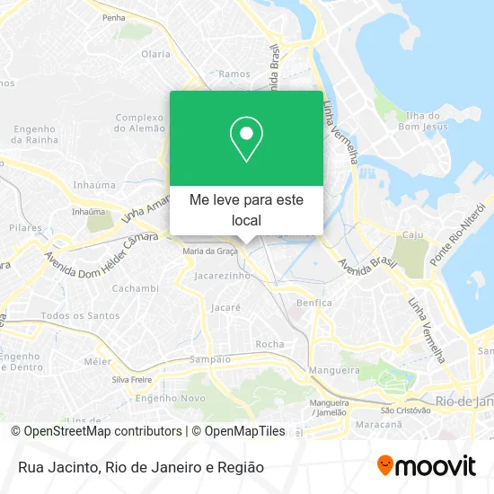 Rua Jacinto mapa