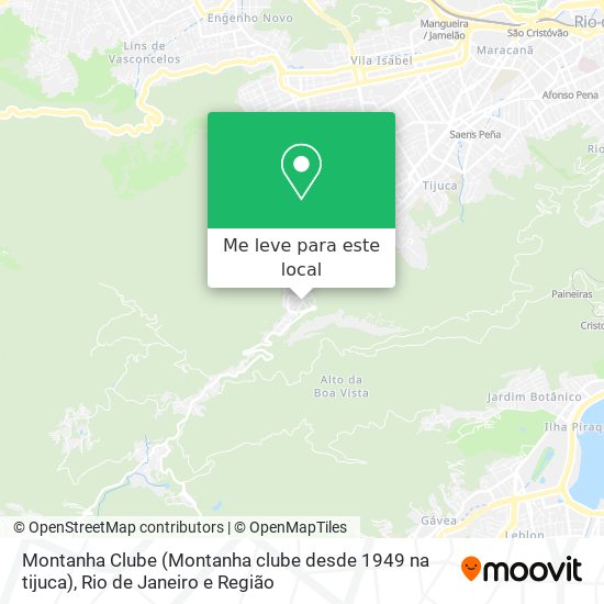Montanha Clube (Montanha clube desde 1949 na tijuca) mapa