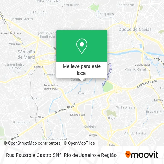 Rua Fausto e Castro SNº mapa