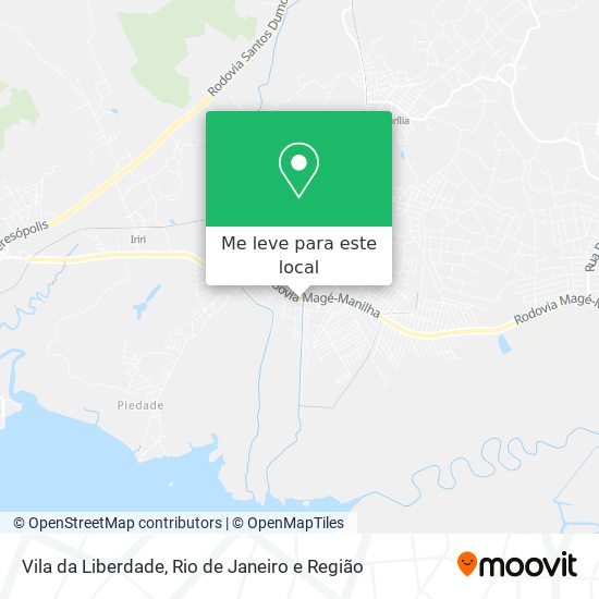 Vila da Liberdade mapa