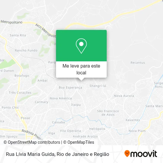 Rua Lívia Maria Guida mapa