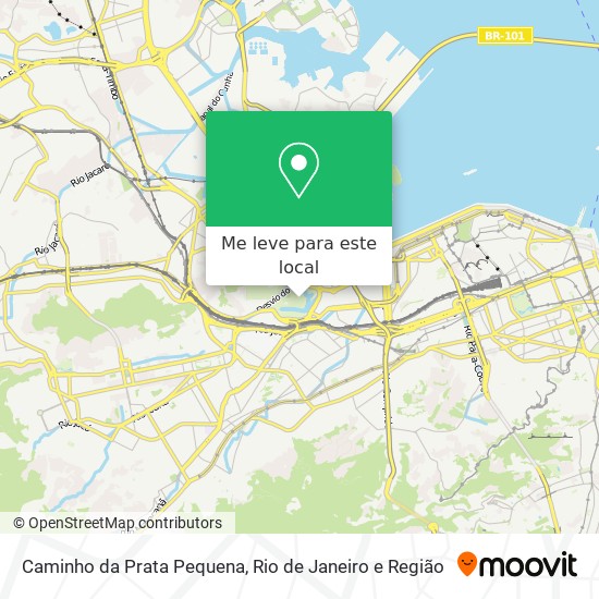 Caminho da Prata Pequena mapa