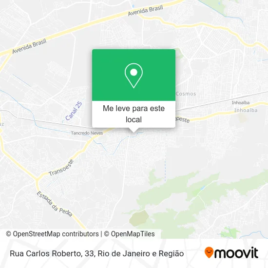 Rua Carlos Roberto, 33 mapa