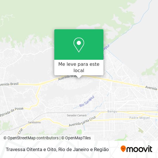 Travessa Oitenta e Oito mapa