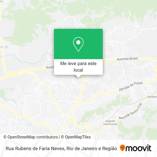 Rua Rubens de Faria Neves mapa