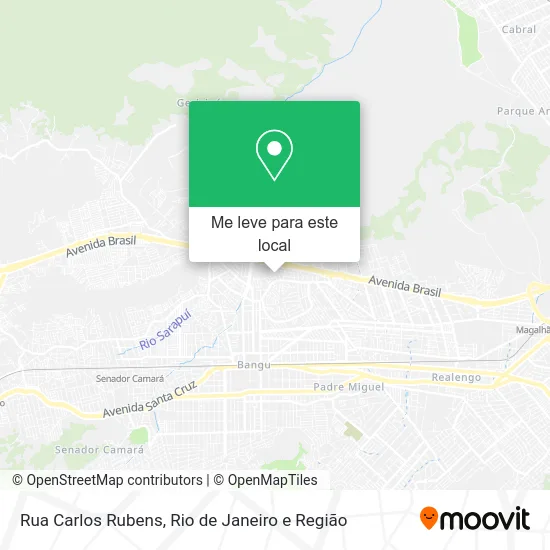 Rua Carlos Rubens mapa