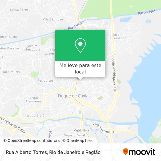 Rua Alberto Torres mapa