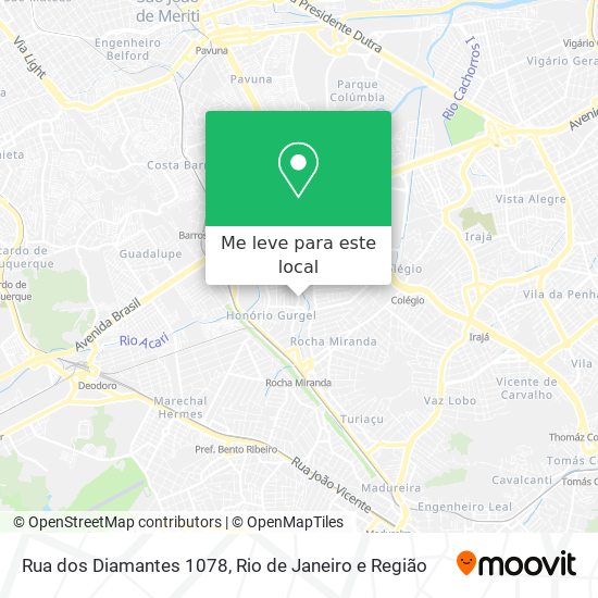 Rua dos Diamantes 1078 mapa