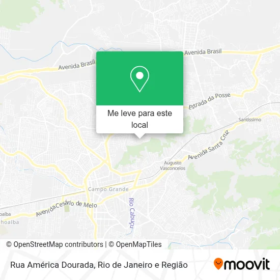 Rua América Dourada mapa