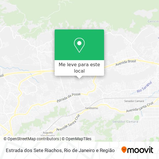 Estrada dos Sete Riachos mapa