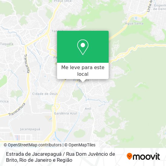 Estrada de Jacarepaguá / Rua Dom Juvêncio de Brito mapa