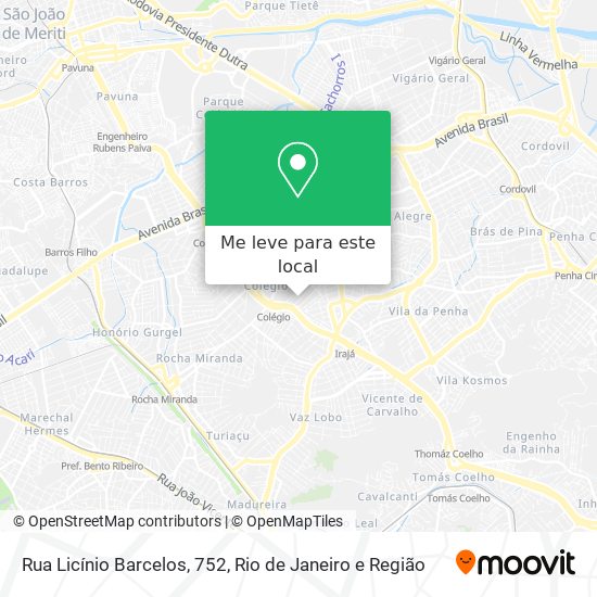Rua Licínio Barcelos, 752 mapa
