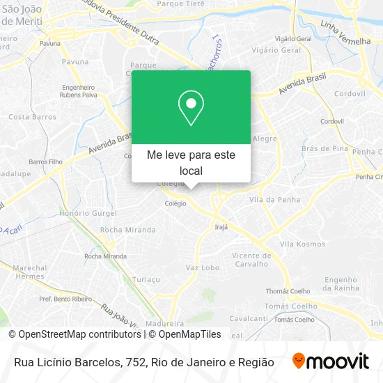 Rua Licínio Barcelos, 752 mapa