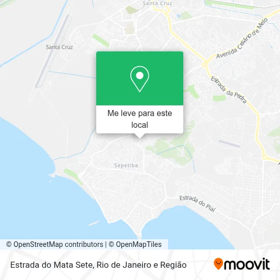 Estrada do Mata Sete mapa