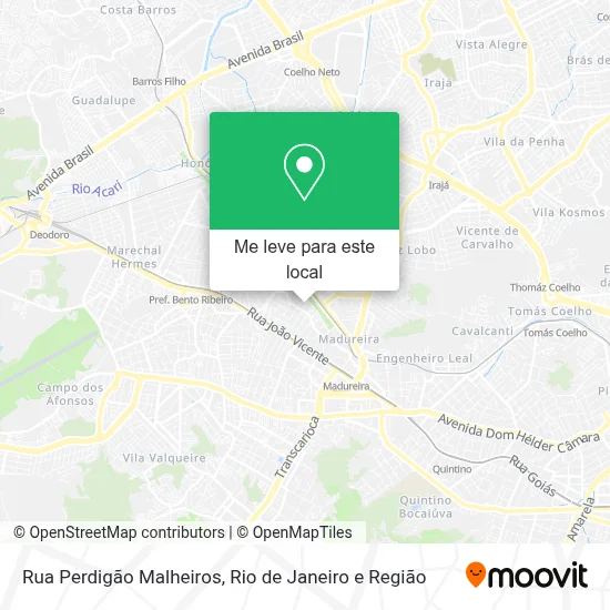 Rua Perdigão Malheiros mapa