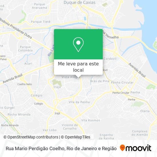 Rua Mario Perdigão Coelho mapa