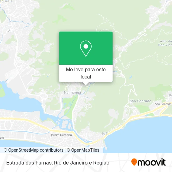 Estrada das Furnas mapa