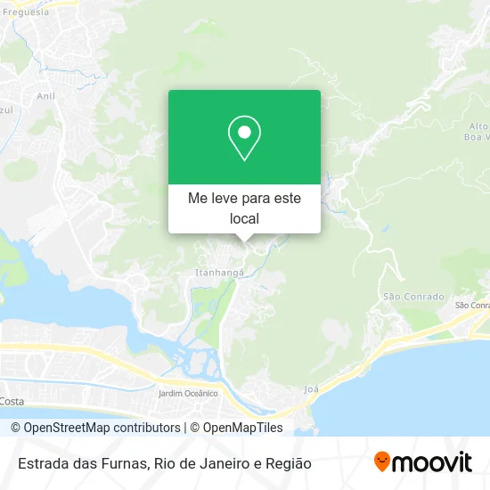 Estrada das Furnas mapa