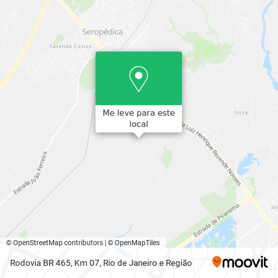 Rodovia BR 465, Km 07 mapa