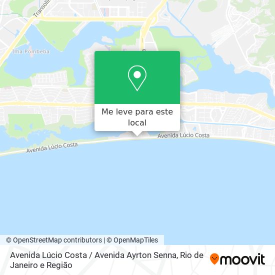 Avenida Lúcio Costa / Avenida Ayrton Senna mapa