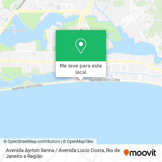 Avenida Ayrton Senna / Avenida Lúcio Costa mapa