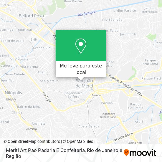 Meriti Art Pao Padaria E Confeitaria mapa