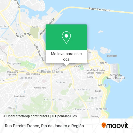 Rua Pereira Franco mapa