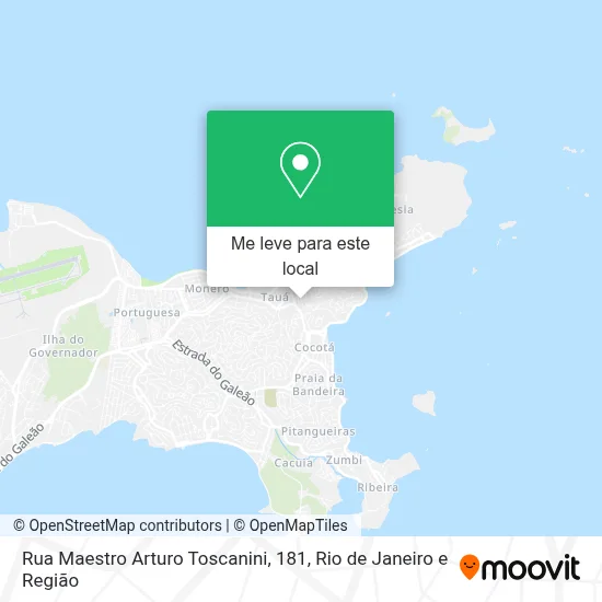 Rua Maestro Arturo Toscanini, 181 mapa