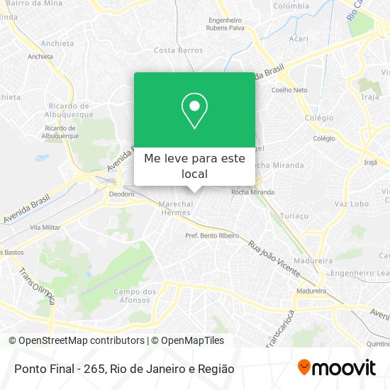 Ponto Final - 265 mapa