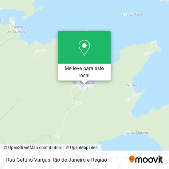Rua Getúlio Vargas mapa