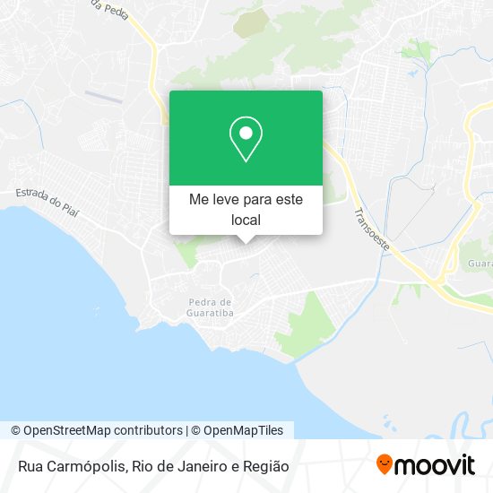 Rua Carmópolis mapa