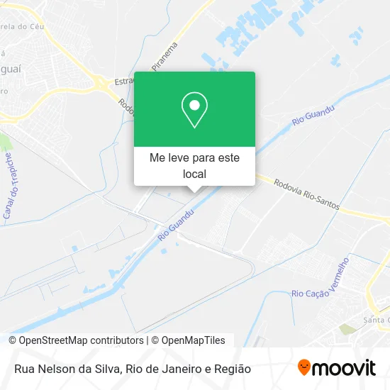 Rua Nelson da Silva mapa