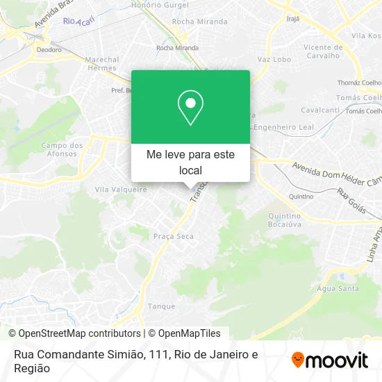Rua Comandante Simião, 111 mapa