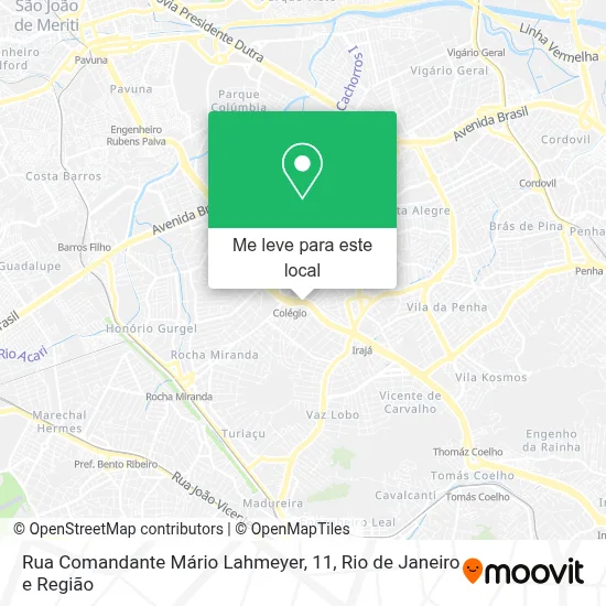 Rua Comandante Mário Lahmeyer, 11 mapa