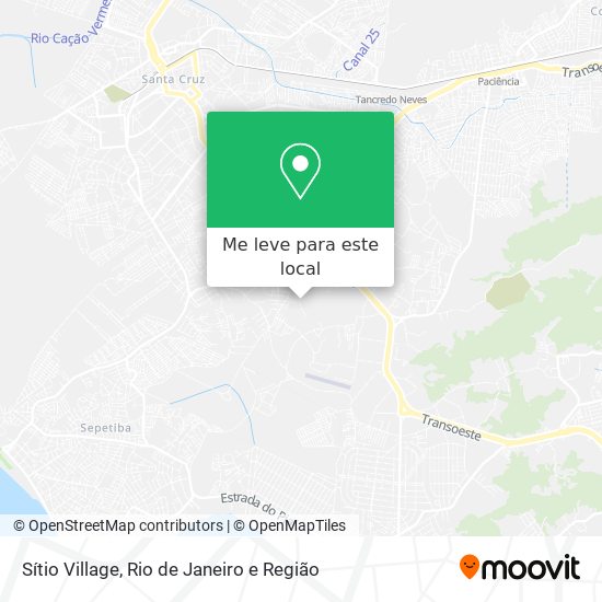 Sítio Village mapa
