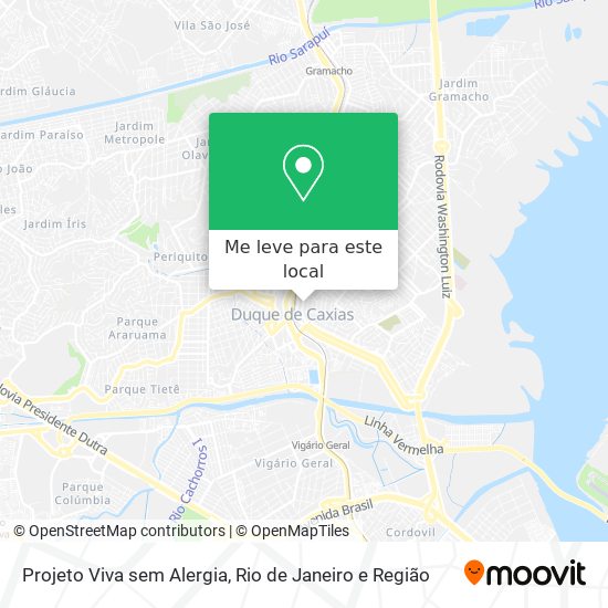 Projeto Viva sem Alergia mapa