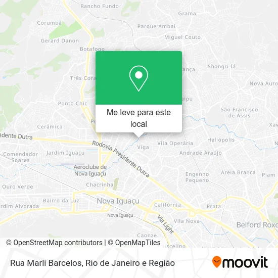 Rua Marli Barcelos mapa