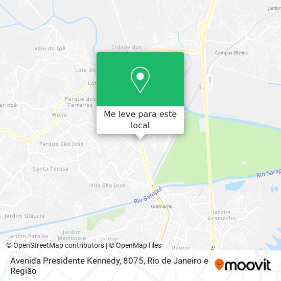 Avenida Presidente Kennedy, 8075 mapa