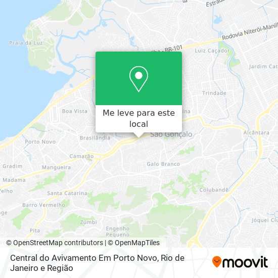Central do Avivamento Em Porto Novo mapa