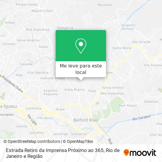 Estrada Retiro da Imprensa Próximo ao 365 mapa