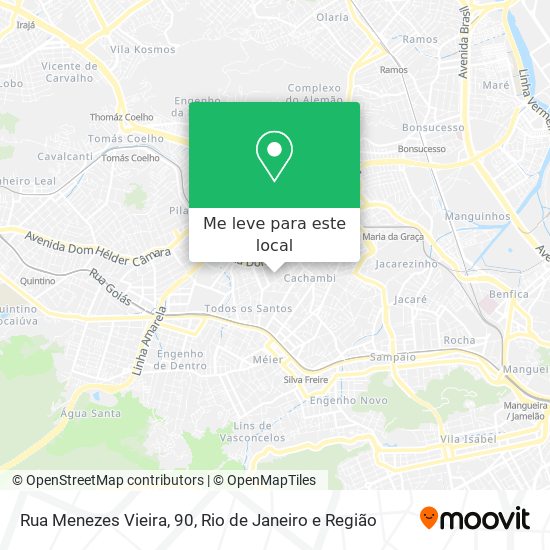 Rua Menezes Vieira, 90 mapa