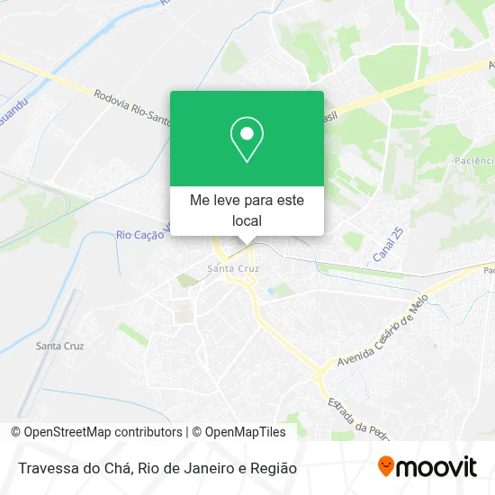 Travessa do Chá mapa
