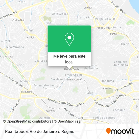 Rua Itapuca mapa