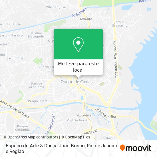 Espaço de Arte & Dança João Bosco mapa
